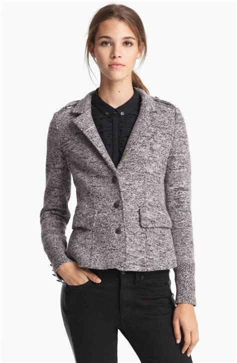 burberry brit tweed jacket|net a porter Burberry jacket.